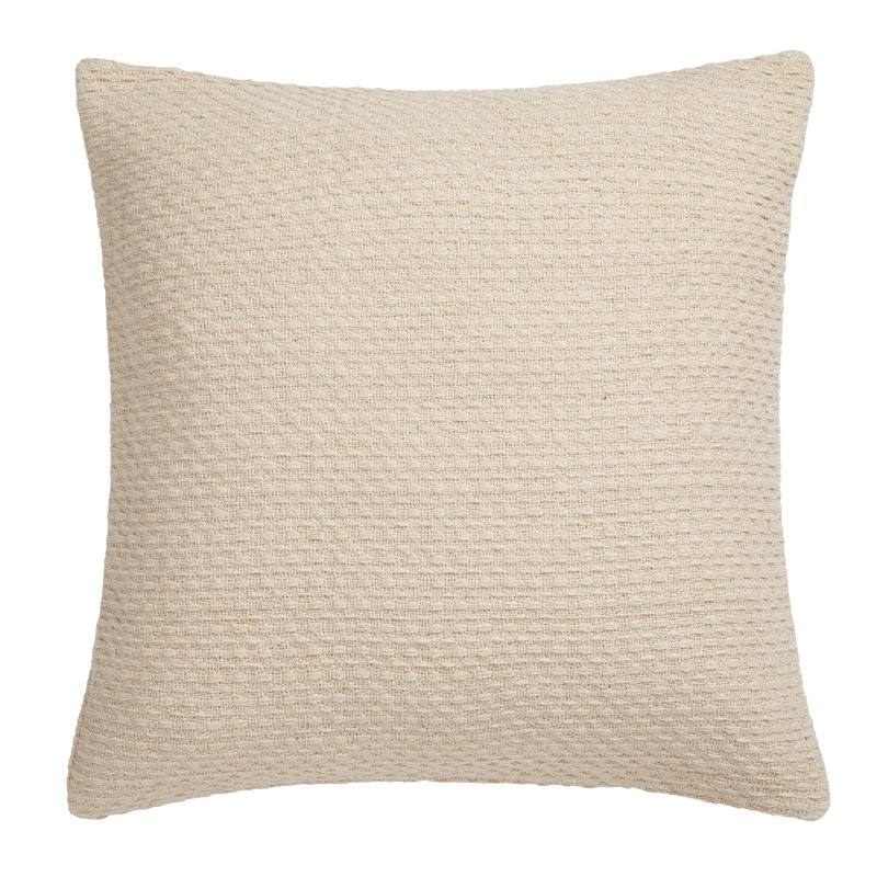 Hermbusche Square Throw, Cream, Cushion Cover Only - No Insert