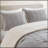 2 Pieces Twin Cable Knit Chenille Comforter Set,Gray-133388208