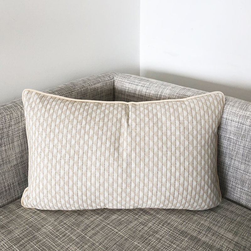 Gideon Rectangular Pillow Cover & Insert, Beige