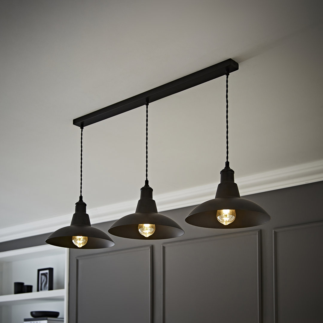3 - Light Matte Black Pendant