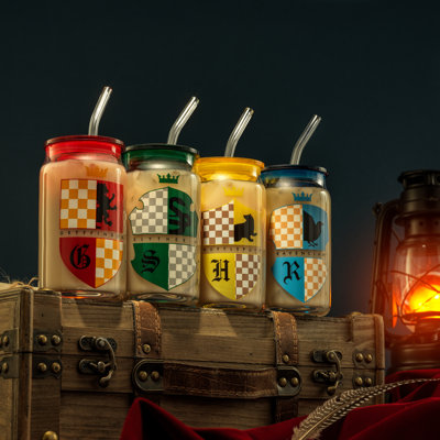 Ensemble de 4 verres avec couvercle Harry Potter