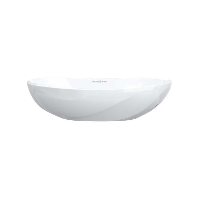 Seros 21" x 11" Oval Vessel Lavatory Sink, White