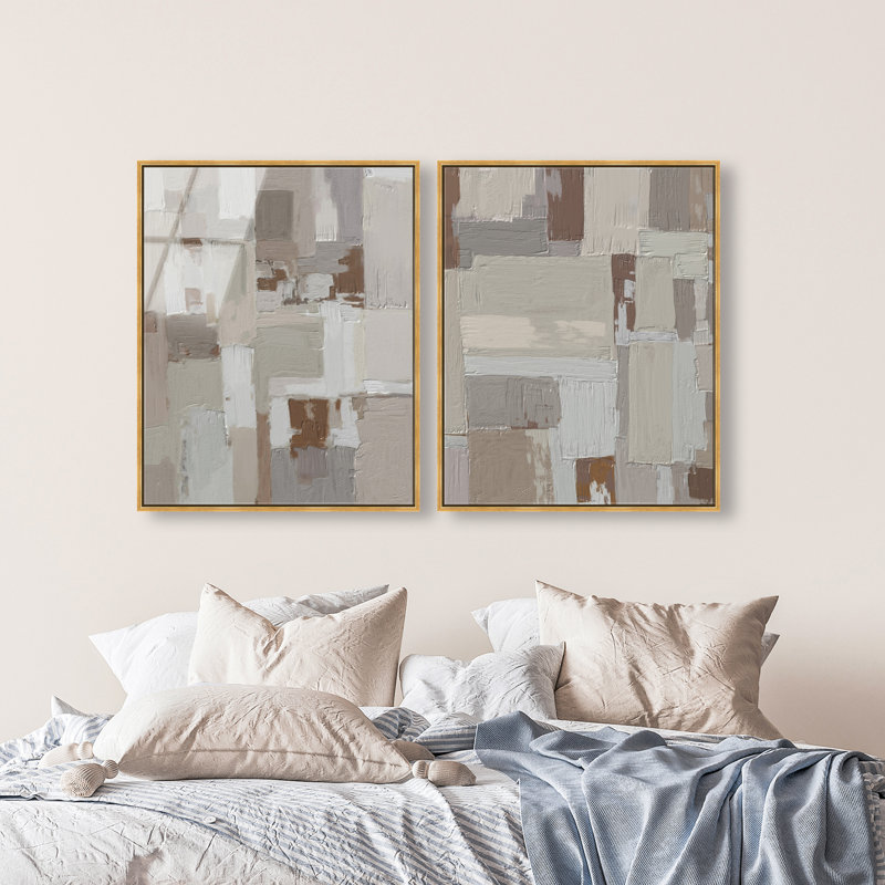 In Place Set Set by Oliver Gal, 31"H x 37"W, Gold Floater Frame