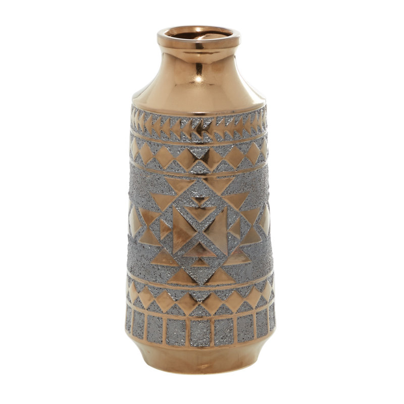 Ceramic Table Vase, 16" H x 7" W x 7" D