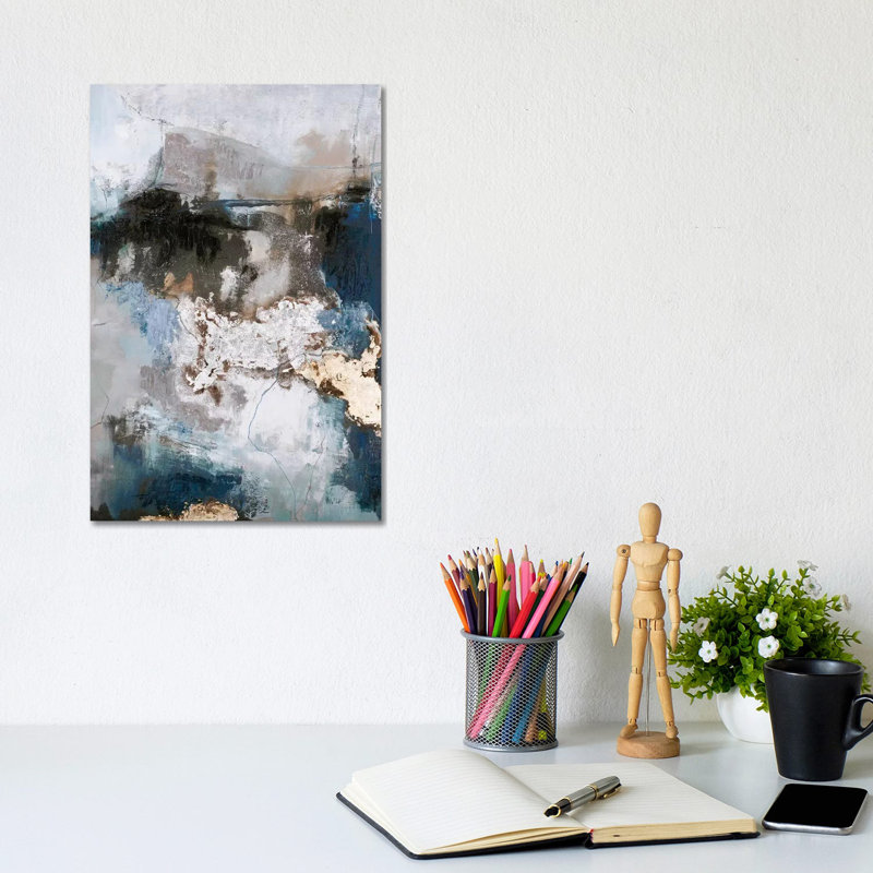 Chute d'eau - reproduction d'art sur toile tendue, H 12 po x l 8 po x P 0,75 po, Toile tendue