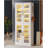 Bookcase With Doors, LED & 8 Adjustable Shelves Storage Cabinet For Living Room, Office, Bedroom-898130895