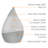 Droplet Cool-Mist Humidifier with Vapor Tray, 0.5. Gal.-20997641