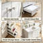 Meuble-lavabo simple autoportant 32 po avec lavabo en céramique Shaker