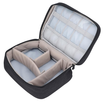 Sac de rangement de voyage imperméable à l'eau - Étui de rangement numérique portable pour câbles, chargeurs et accessoires