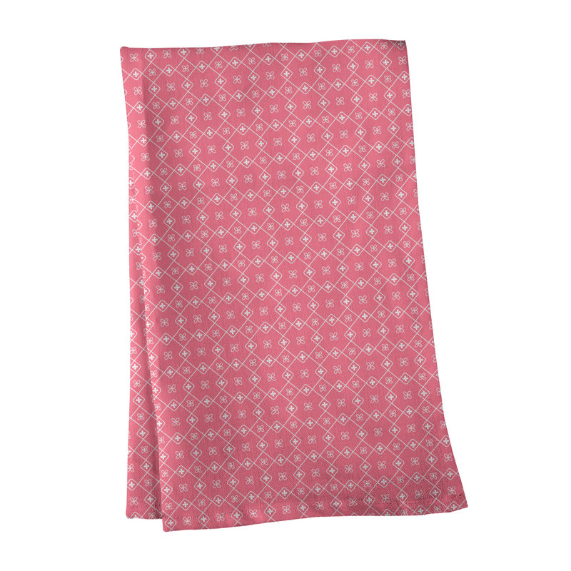 Tea Towel Kitchen Towel, Poly Twill, Pink