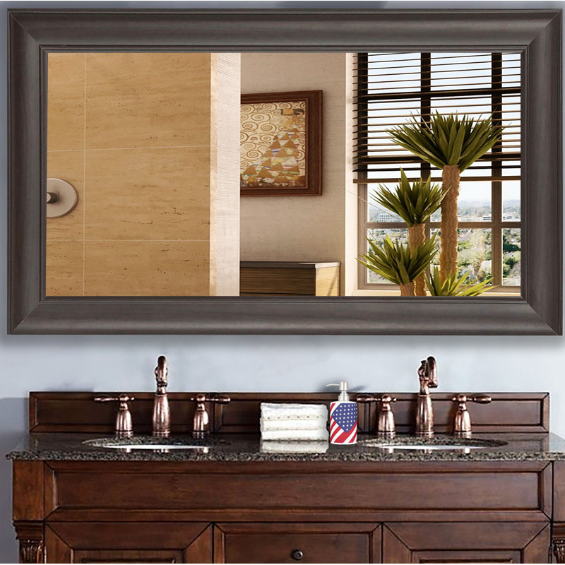 Richter Wood Flat Wall Mirror, 65" H x 35.5" W