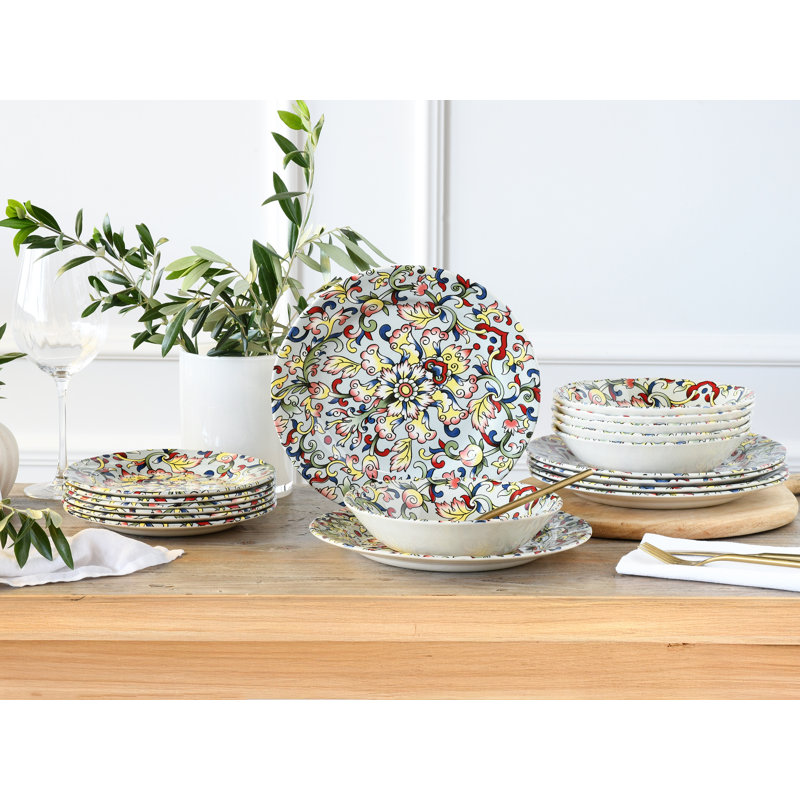 Arabesque Piece Dinnerware Set - Service for 6