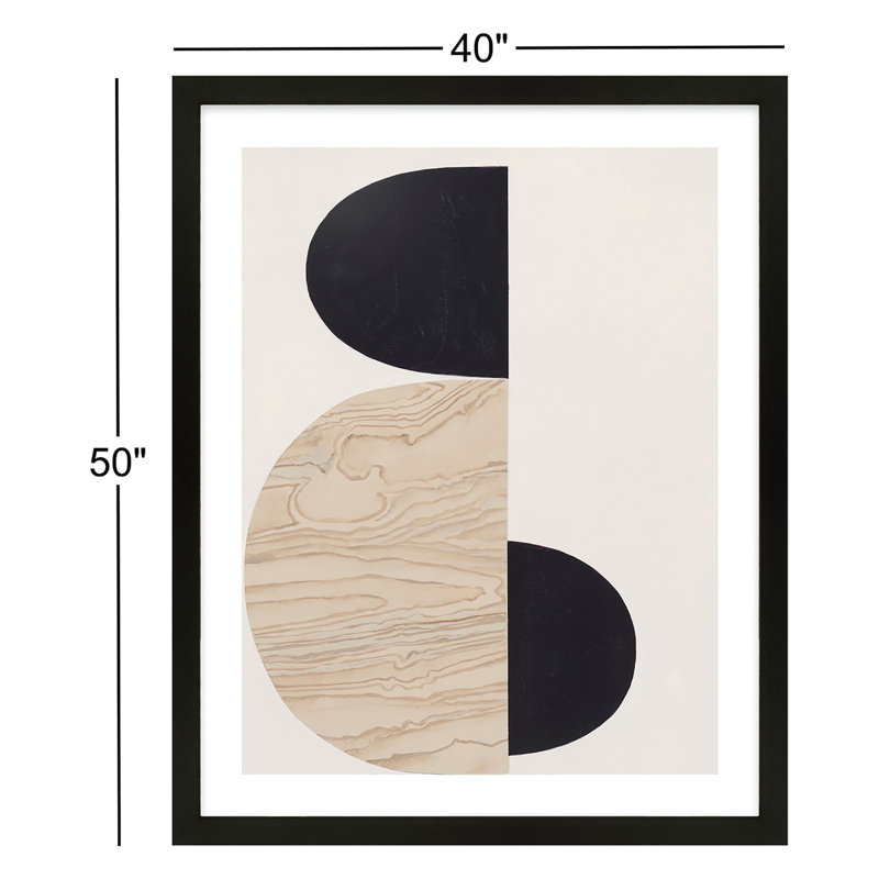 Journey Painting by Lee Lessem, Black Framed, 50" H x 40" W