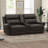 Gelula 79'' Leather Oversize Classic Nail Trimed Arm Power Reclining Loveseat With Cupholder Storage