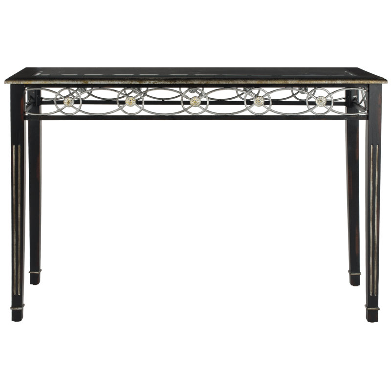 47.5'' Glass Top Console Table