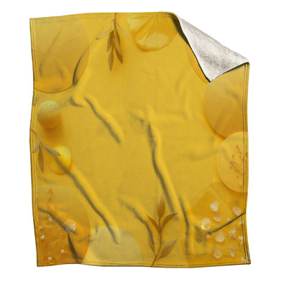 Couvertures d'arrangement floral jaune