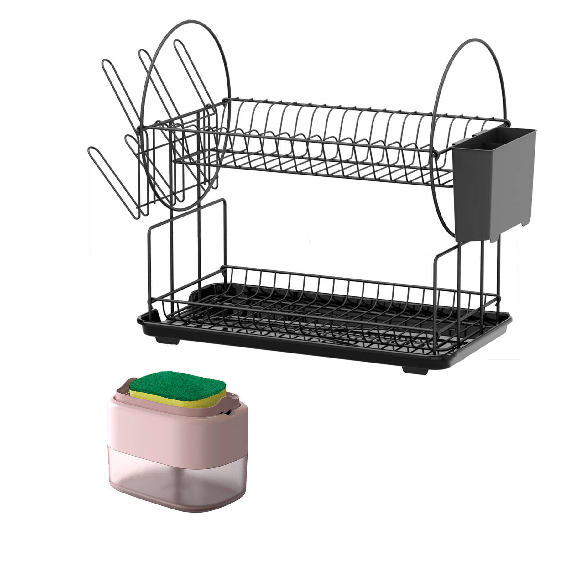 https://assets.wfcdn.com/im/14024180/compr-r85/2410/241061000/metal-2-tier-dish-rack.jpg