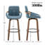 Tabouret de bar et de comptoir pivotant Carruth-160272332-160272333