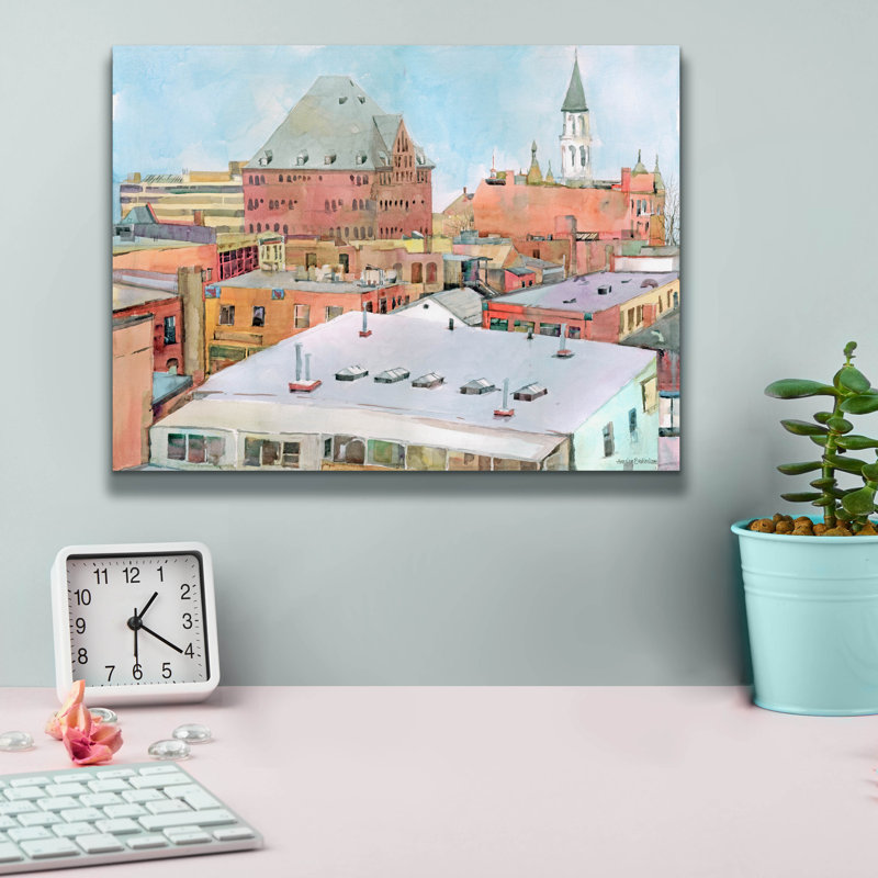 Art mural sur toile Winston Porter «Above Burlington» par Annelein Beukenkamp, H 12 po x l 16 po x P 0,75 po