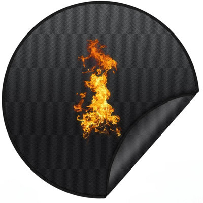 36'' Round Fireproof Under Grill Mat