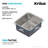 Dex™️ Series KRAUS 17" L Undermount 16 Gauge Stainless Steel Single Bowl Kitchen Sink