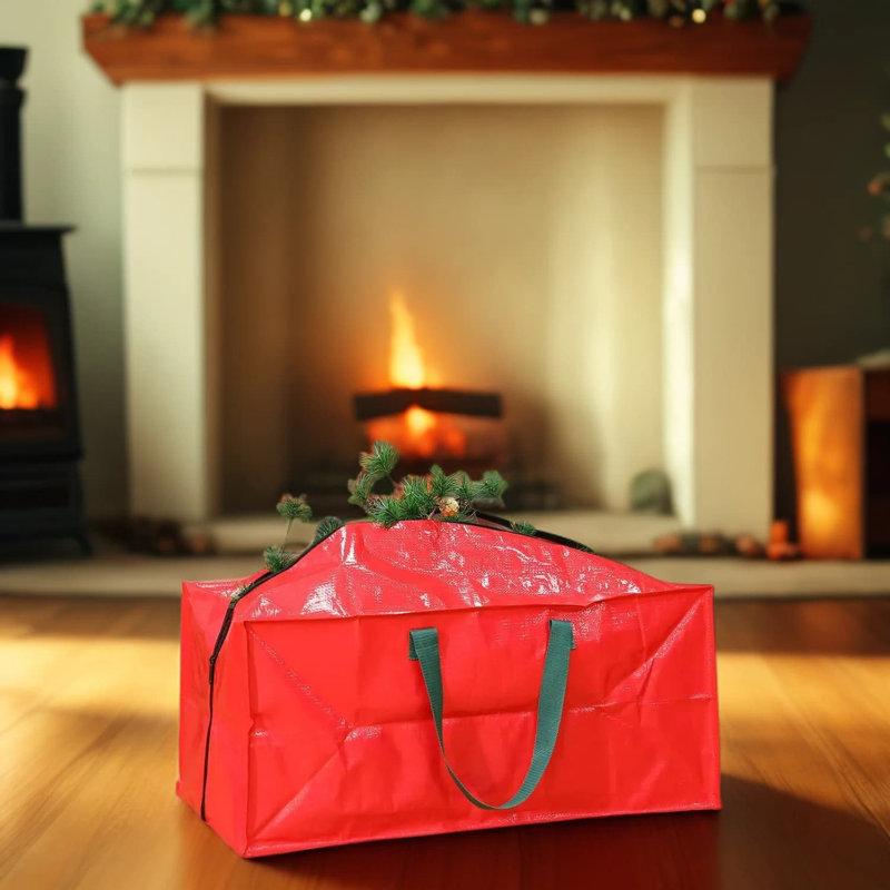 Heavy Duty Christmas Tree Storage Bags Set Of 12, Extra Large Waterproof Moving Bags With Handles And Zipper For Holiday Decorations Organization And Protection