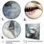 Ombre de requin gris II - art mural animaux côtiers-223834564-223834571