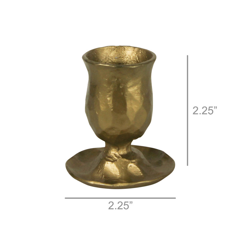 Taper Candleholder, Brass