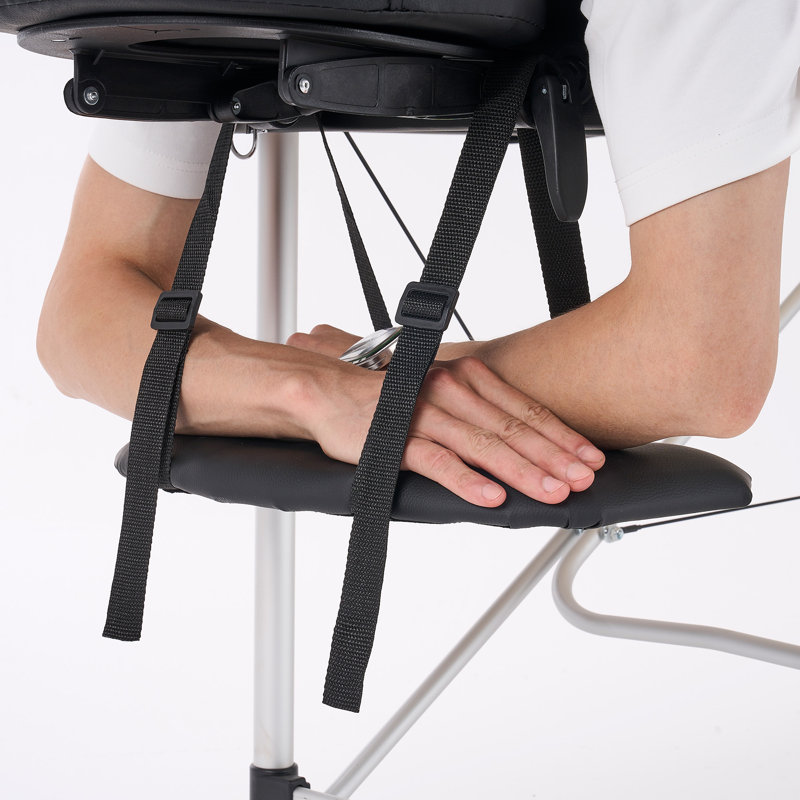 84'' Black Aluminum Adjustable Folding Massage Table