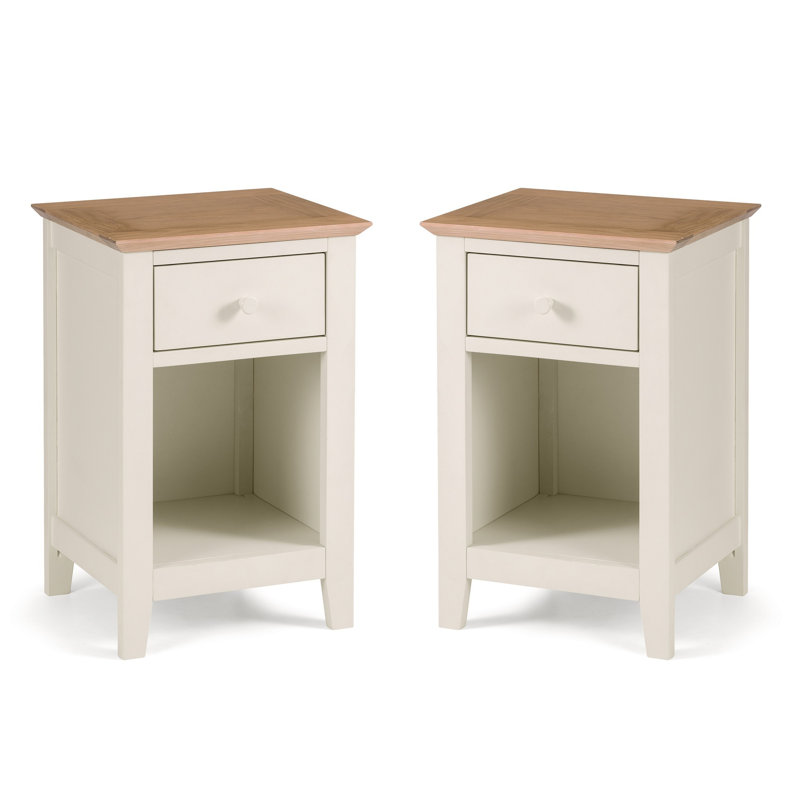 Bledsoe 40cm W Solid Wood Bedside Table