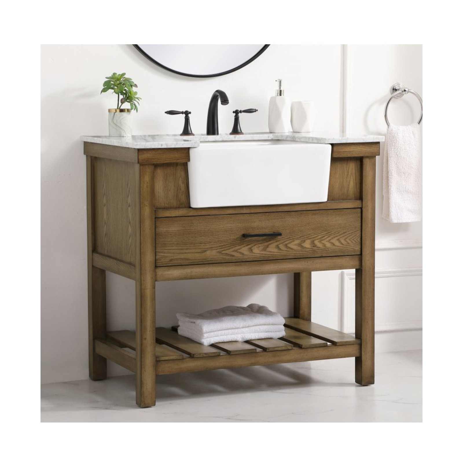 Pelaghia 36'' Single Bathroom Vanity, Driftwood