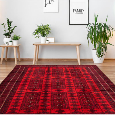 Brantlie One-of-a-Kind 6'7" X 9'3" New Age Wool Area Rug in Red