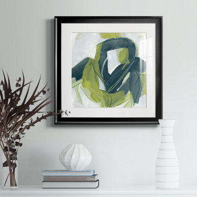 25_Verdigris Motion III - reproduction encadrée de qualité supérieure - prête à être accrochée
