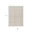 Tapis extérieur lavable à motif géométrique en lin orange et ivoire 3 pi x 5 pi
