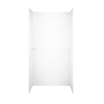 Paroi de douche à trois panneaux 72 po x 60 po x 36 po Solid Surface