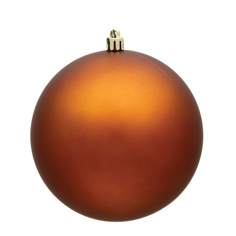 Ornement boule des Fêtes seulement, H 8 po x l 8 po x P 8 po, Cuivre