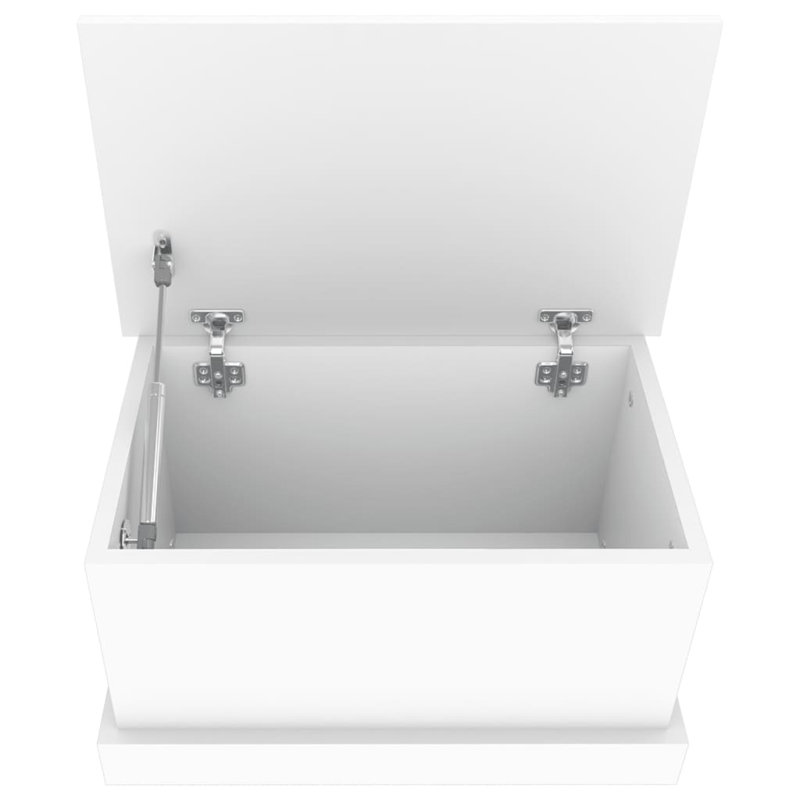 Organisateur de boîte de rangement vidaXL, 19.7" x 11.8" x 11", Blanc