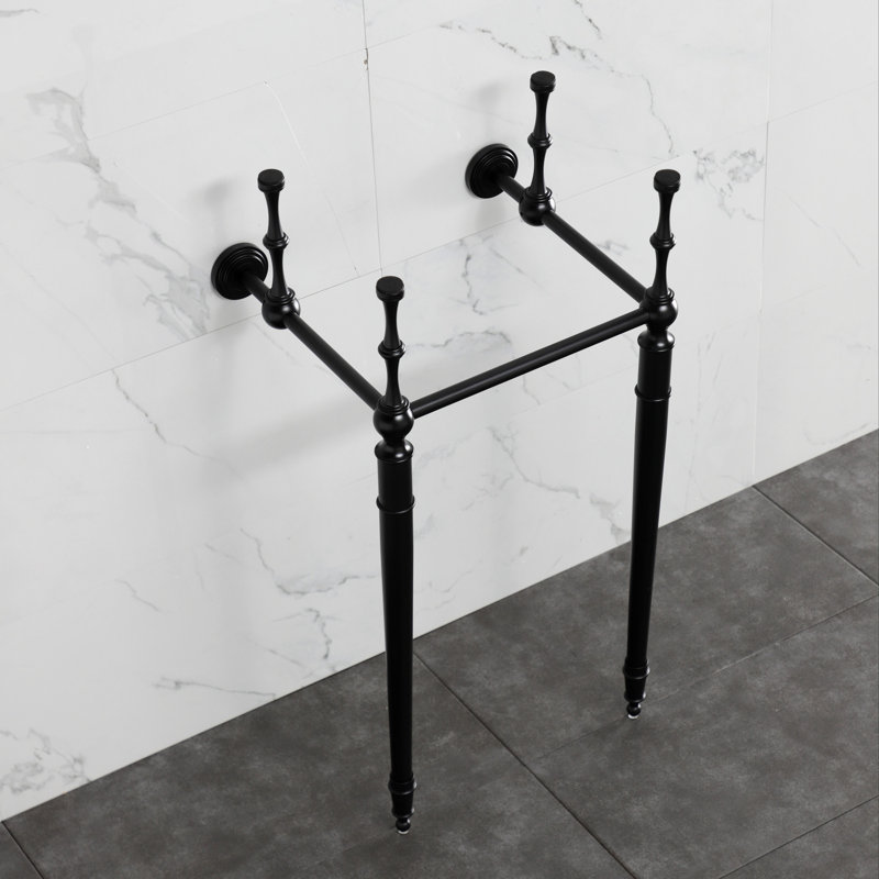 Kingston Brass Fauceture Brass Console Sink Legs, Matte Black