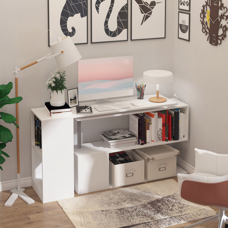 Bureau d'ordinateur de coin 55 po 55 po