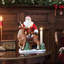 Toys Memory Santa with Deer Figurine