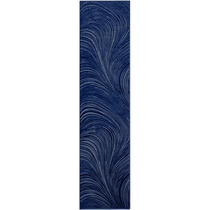 DKNY Central Park West 2'2" x 7'6 Navy Modern Indoor Rug, Runner 2'2" x 7'6", Navy