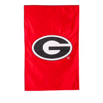 University of Georgia 28" x 44" Double Sided Applique House Flag 