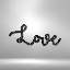 Love Script, plaques et plaques en acier-1215264827