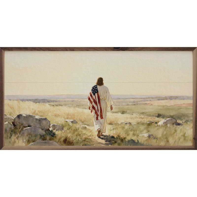 Faith And Freedom Jesus Rocky Pasture, H 8 po x l 16 po