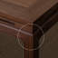 Bureau pratique en bois massif d'orme brun foncé-129875666