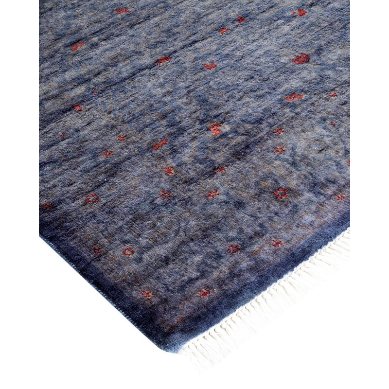 Fine Vibrance One-of-a-Kind 4' 2" x 6' 5" Hand Knotted Area Rug