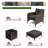 Lynae 2-Person Wicker Outdoor Seating Group with Cushions-2102015902