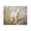 «White Lamb in Soft Flowers», plaque murale par Petal Prints Design