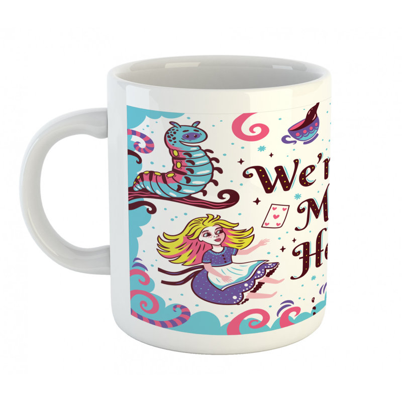 Grande tasse à café alice in wonderland
