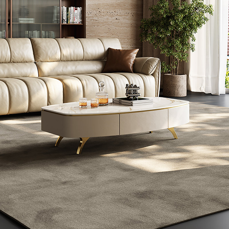 Single Coffee Table, Gold